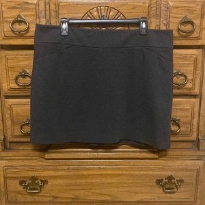 White House Black Market Mini Skirt Charcoal Gray Size XL